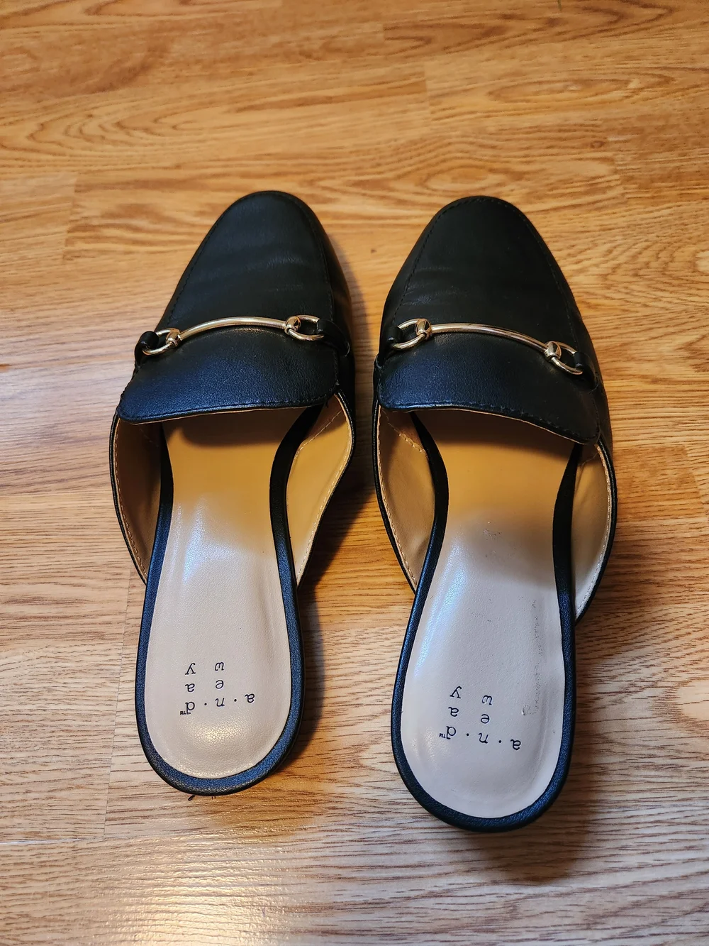 A New Day Black Slip-On Women's Loafers